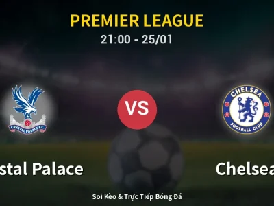 🔴 Trực Tiếp: Crystal Palace 0-1 Chelsea – Link Xem Premier League (Full HD)