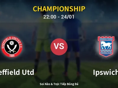 Soi Kèo Sheffield Utd vs Ipswich – 22:00 24/01 | Nhận Định, Dự Đoán Tỷ Số