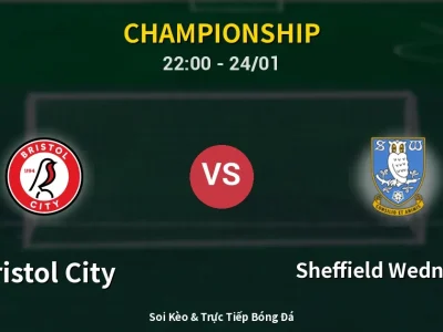 Soi Kèo Bristol City vs Sheffield Wednesday – 22:00 24/01 | Nhận Định, Dự Đoán Tỷ Số