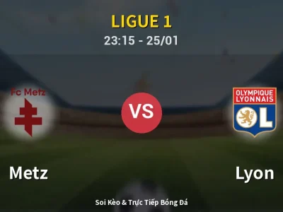 Soi Kèo Metz vs Lyon – 23:15 25/01 | Nhận Định, Dự Đoán Tỷ Số