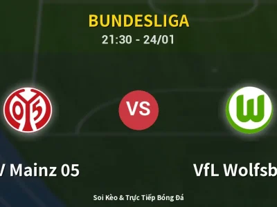 Soi Kèo FSV Mainz 05 vs VfL Wolfsburg – 21:30 24/01 | Nhận Định, Dự Đoán Tỷ Số