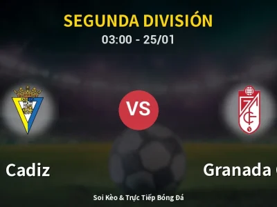 Kết Quả: Cadiz 1-2 Granada CF – Highlight & Bàn Thắng | Segunda División