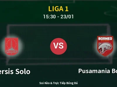 Kết Quả: Persis Solo 0-1 Pusamania Borneo – Highlight & Bàn Thắng | Liga 1