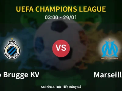 Kết Quả: Club Brugge KV 3-0 Marseille – Highlight & Bàn Thắng | UEFA Champions League