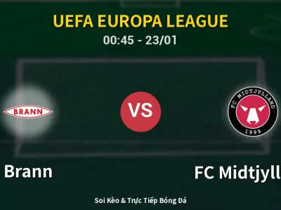 Kết Quả: Brann 3-3 FC Midtjylland – Highlight & Bàn Thắng | UEFA Europa League