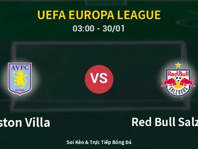 Kết Quả: Aston Villa 3-2 Red Bull Salzburg – Highlight & Bàn Thắng | UEFA Europa League