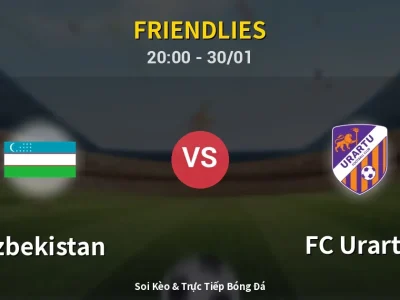 🔴 Trực Tiếp: Uzbekistan 1-1 FC Urartu – Link Xem Friendlies (Full HD)