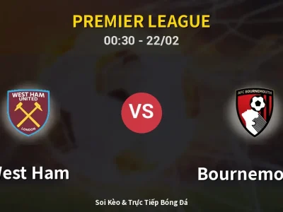 Kết Quả: West Ham 0-0 Bournemouth – Highlight & Bàn Thắng | Premier League