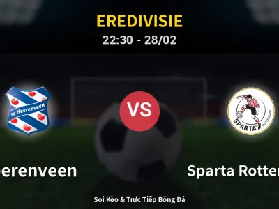 Soi Kèo Heerenveen vs Sparta Rotterdam – 22:30 28/02 | Nhận Định, Dự Đoán Tỷ Số