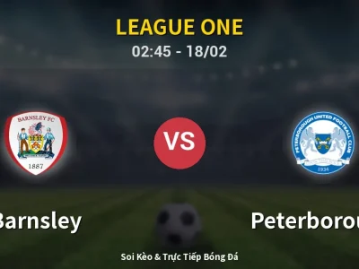 Kết Quả: Barnsley 2-1 Peterborough – Highlight & Bàn Thắng | League One