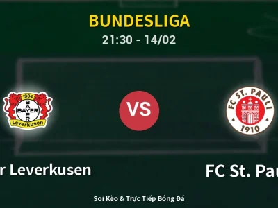 Soi Kèo Bayer Leverkusen vs FC St. Pauli – 21:30 14/02 | Nhận Định, Dự Đoán Tỷ Số