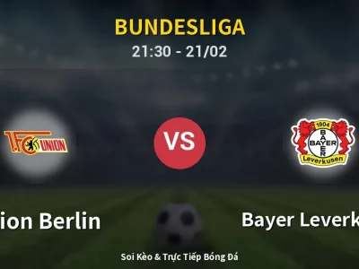 🔴 Trực Tiếp: Union Berlin 1-0 Bayer Leverkusen – Link Xem Bundesliga (Full HD)