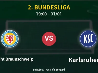 Kết Quả: Eintracht Braunschweig 1-0 Karlsruher SC – Highlight & Bàn Thắng | 2. Bundesliga