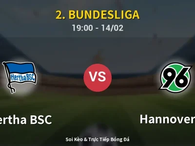 🔴 Trực Tiếp: Hertha BSC 0-2 Hannover 96 – Link Xem 2. Bundesliga (Full HD)