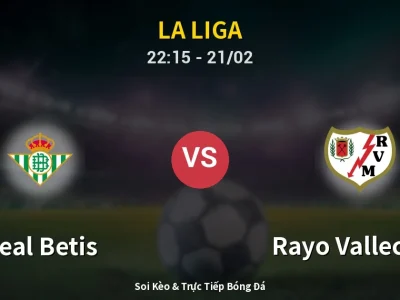 🔴 Trực Tiếp: Real Betis 0-0 Rayo Vallecano – Link Xem La Liga (Full HD)