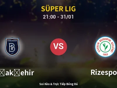 🔴 Trực Tiếp: Başakşehir 1-0 Rizespor – Link Xem Süper Lig (Full HD)