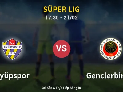 Kết Quả: Eyüpspor 1-0 Genclerbirligi – Highlight & Bàn Thắng | Süper Lig