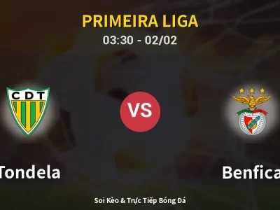 Kết Quả: Tondela 0-0 Benfica – Highlight & Bàn Thắng | Primeira Liga