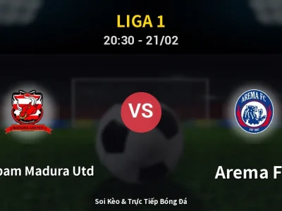 🔴 Trực Tiếp: Persepam Madura Utd 2-2 Arema FC – Link Xem Liga 1 (Full HD)