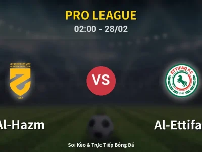Kết Quả: Al-Hazm 3-1 Al-Ettifaq – Highlight & Bàn Thắng | Pro League