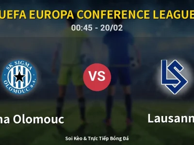 Kết Quả: Sigma Olomouc 1-1 Lausanne – Highlight & Bàn Thắng | UEFA Europa Conference League