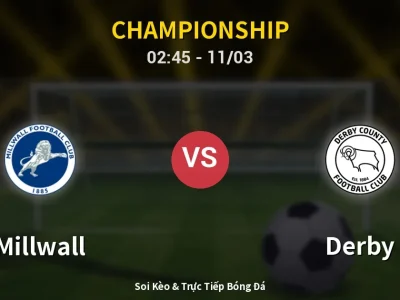 Kết Quả: Millwall 1-0 Derby – Highlight & Bàn Thắng | Championship