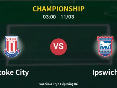 Kết Quả: Stoke City 3-3 Ipswich – Highlight & Bàn Thắng | Championship