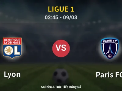 Kết Quả: Lyon 1-1 Paris FC – Highlight & Bàn Thắng | Ligue 1