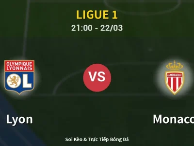 Soi Kèo Lyon vs Monaco – 21:00 22/03 | Nhận Định, Dự Đoán Tỷ Số