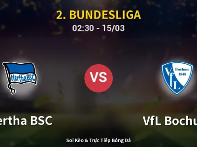 Kết Quả: Hertha BSC 1-1 VfL Bochum – Highlight & Bàn Thắng | 2. Bundesliga