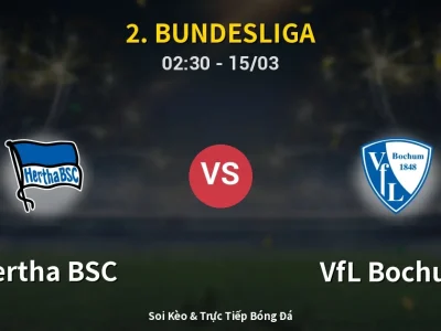 Kết Quả: Hertha BSC 1-1 VfL Bochum – Highlight & Bàn Thắng | 2. Bundesliga