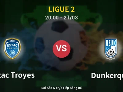 🔴 Trực Tiếp: Estac Troyes 2-1 Dunkerque – Link Xem Ligue 2 (Full HD)
