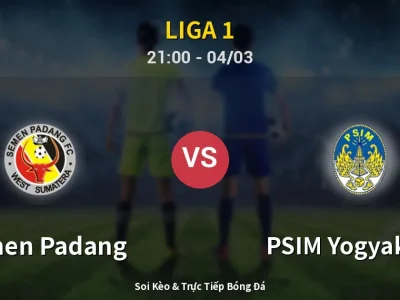 Soi Kèo Semen Padang vs PSIM Yogyakarta – 21:00 04/03 | Nhận Định, Dự Đoán Tỷ Số