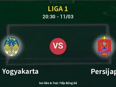🔴 Trực Tiếp: PSIM Yogyakarta 2-2 Persijap – Link Xem Liga 1 (Full HD)