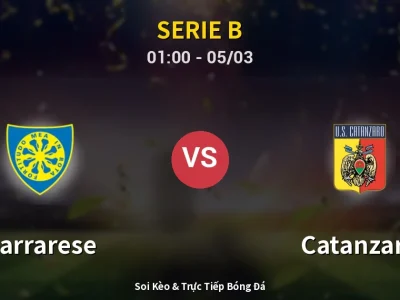 Kết Quả: Carrarese 3-3 Catanzaro – Highlight & Bàn Thắng | Serie B