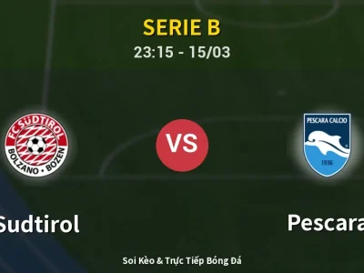 Soi Kèo Sudtirol vs Pescara – 23:15 15/03 | Nhận Định, Dự Đoán Tỷ Số