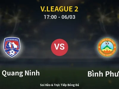 Kết Quả: Than Quang Ninh 1-1 Bình Phước – Highlight & Bàn Thắng | V.League 2