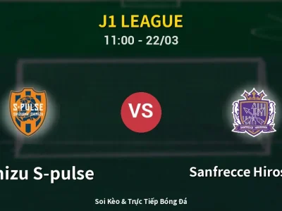 Kết Quả: Shimizu S-pulse 3-1 Sanfrecce Hiroshima – Highlight & Bàn Thắng | J1 League