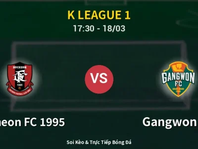 Soi Kèo Bucheon FC 1995 vs Gangwon FC – 17:30 18/03 | Nhận Định, Dự Đoán Tỷ Số