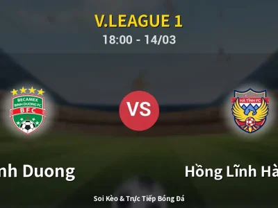 Kết Quả: Binh Duong 2-0 Hồng Lĩnh Hà Tĩnh – Highlight & Bàn Thắng | V.League 1