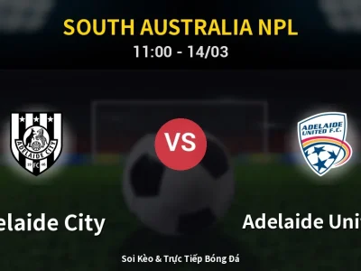 Soi Kèo Adelaide City vs Adelaide United II – 11:00 14/03 | Nhận Định, Dự Đoán Tỷ Số