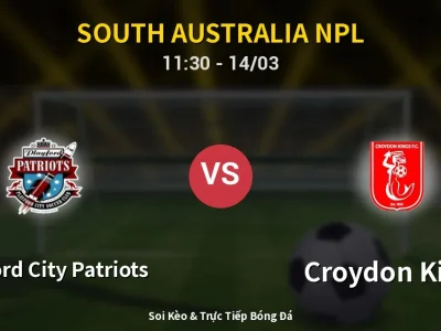 Soi Kèo Playford City Patriots vs Croydon Kings – 11:30 14/03 | Nhận Định, Dự Đoán Tỷ Số