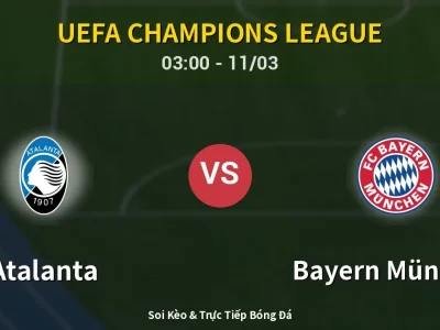 Kết Quả: Atalanta 1-6 Bayern München – Highlight & Bàn Thắng | UEFA Champions League