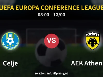 Kết Quả: Celje 0-4 AEK Athens FC – Highlight & Bàn Thắng | UEFA Europa Conference League