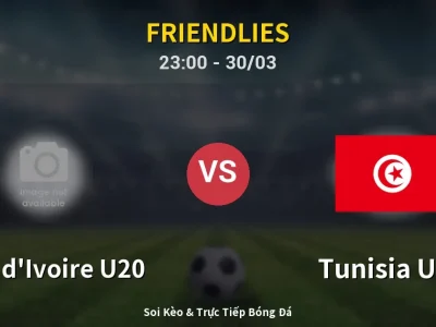 Soi Kèo Côte d’Ivoire U20 vs Tunisia U23 – 23:00 30/03 | Nhận Định, Dự Đoán Tỷ Số