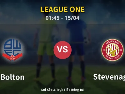 Kết Quả: Bolton 5-1 Stevenage – Highlight & Bàn Thắng | League One