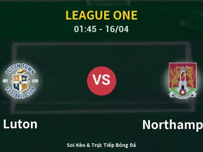 Kết Quả: Luton 2-1 Northampton – Highlight & Bàn Thắng | League One