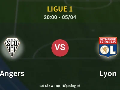 Soi Kèo Angers vs Lyon – 20:00 05/04 | Nhận Định, Dự Đoán Tỷ Số