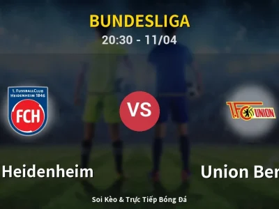 Soi Kèo 1. FC Heidenheim vs Union Berlin – 20:30 11/04 | Nhận Định, Dự Đoán Tỷ Số