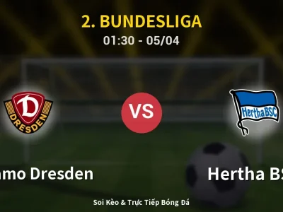Kết Quả: Dynamo Dresden 0-1 Hertha BSC – Highlight & Bàn Thắng | 2. Bundesliga